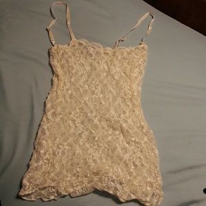 Sheer lace camisole